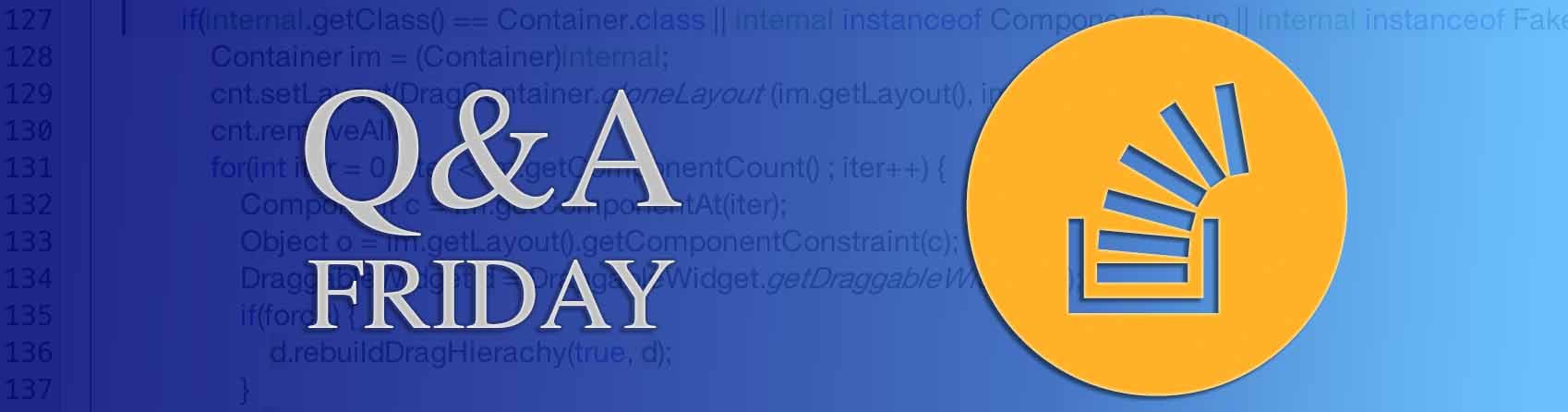 Questions of the Week IX